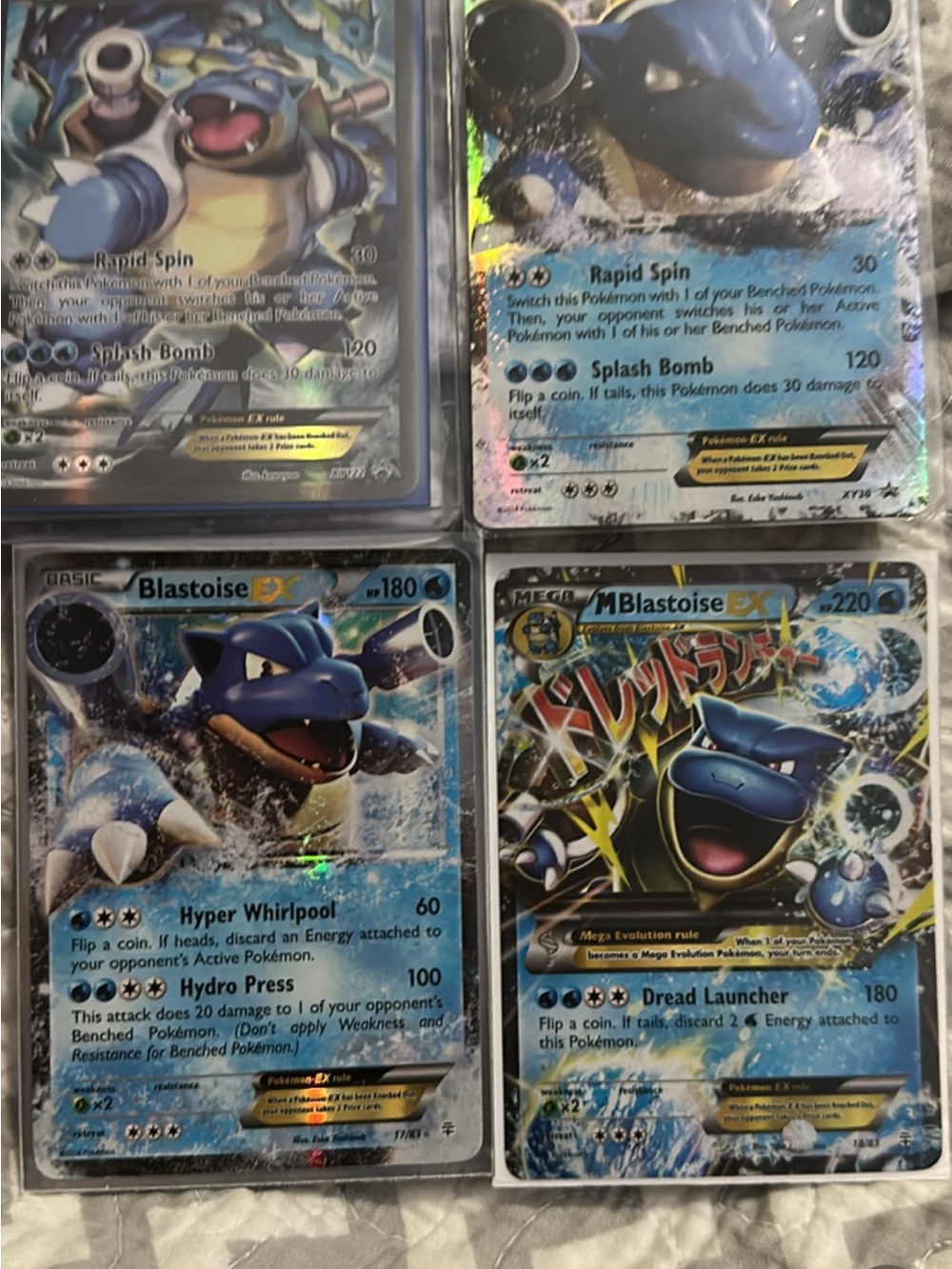 Source Unknown Blastoise EX Pokémon Cards - Blue, Black, Silver